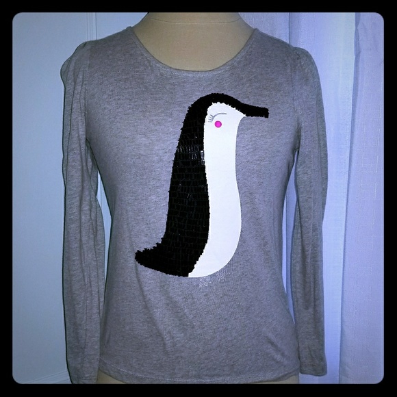 Crazy 8 Other - 💥HP💥Girls Sequin penguin top